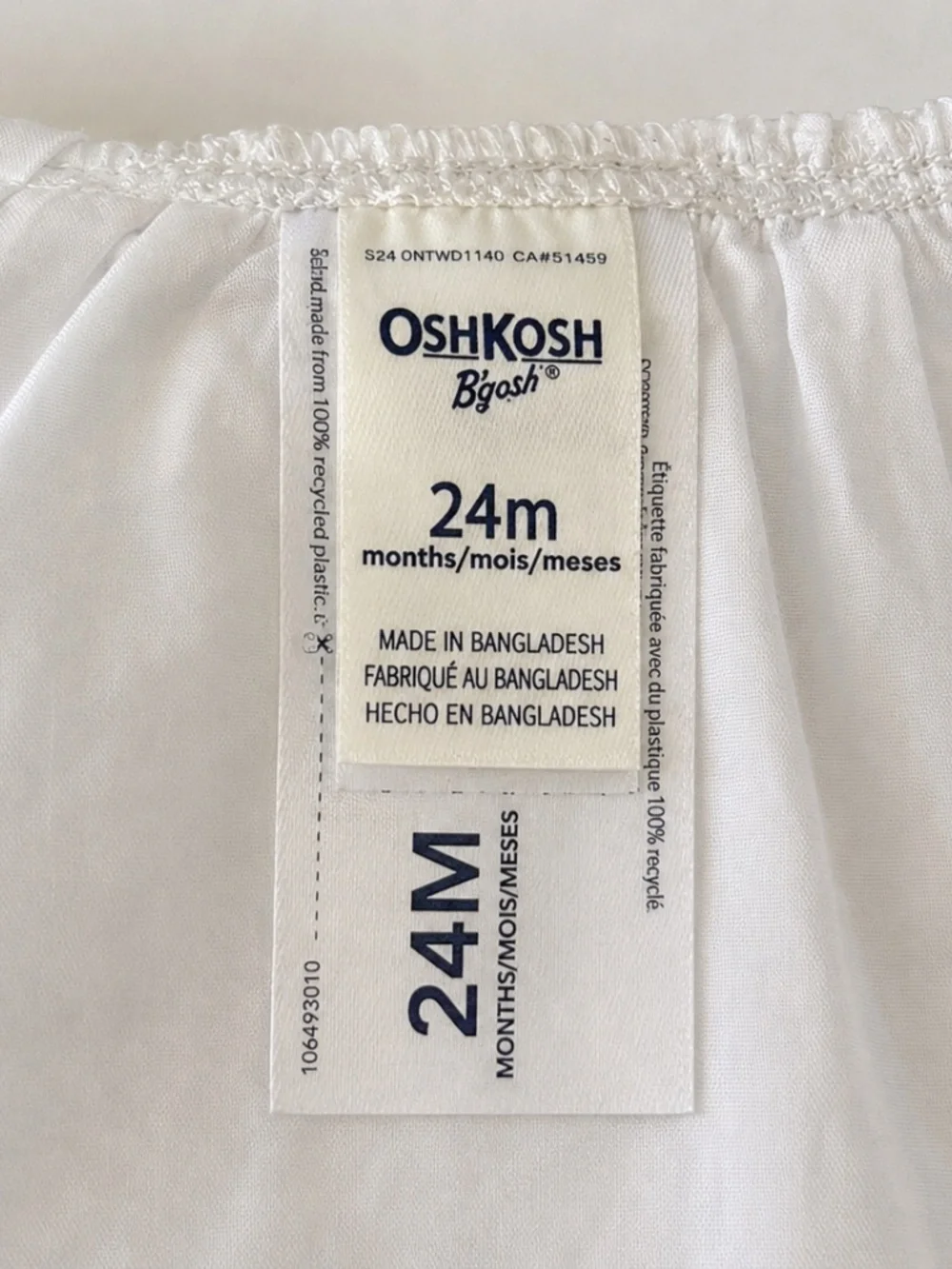 Kids OshKosh B’gosh Denim Eyelet Dress 24M